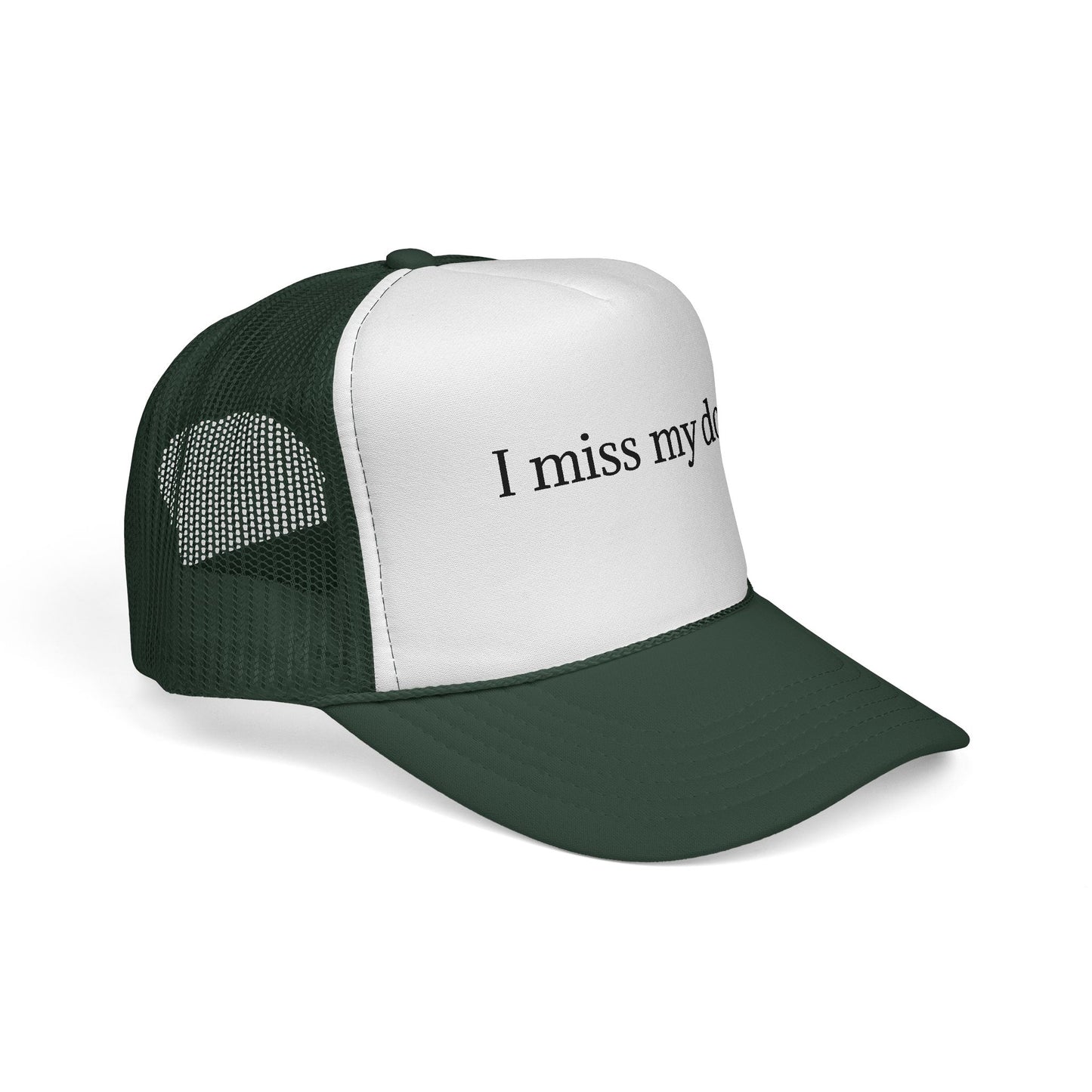 I Miss My Dog Trucker Cap, Dog Lover Hat, Pet Loss Memorial Gift, Casual Cap for Animal Lovers, Fun Adjustable Hat