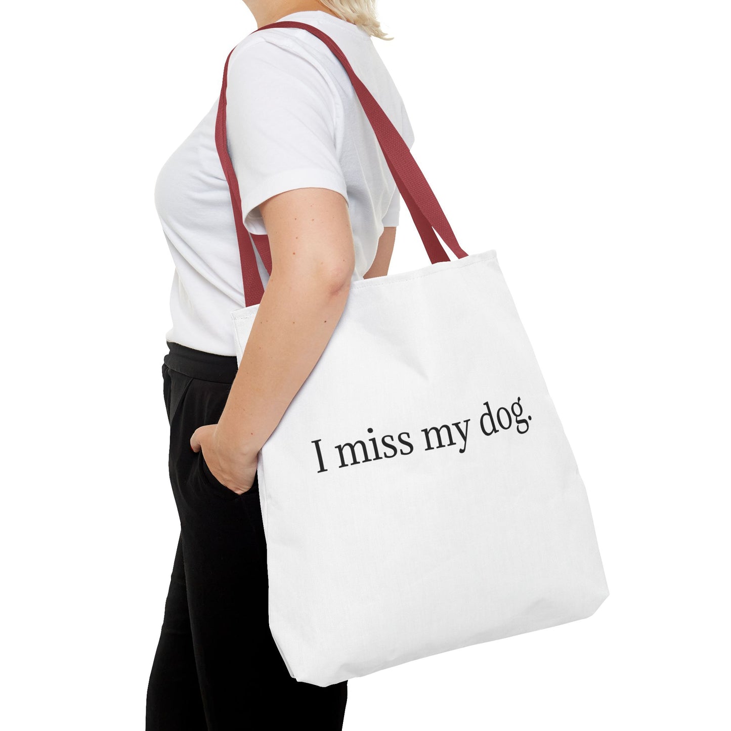 I Miss My Dog Tote Bag | Pet Lover Gift, Eco-Friendly Tote, Dog Memorial, Dog Mom, Everyday Use