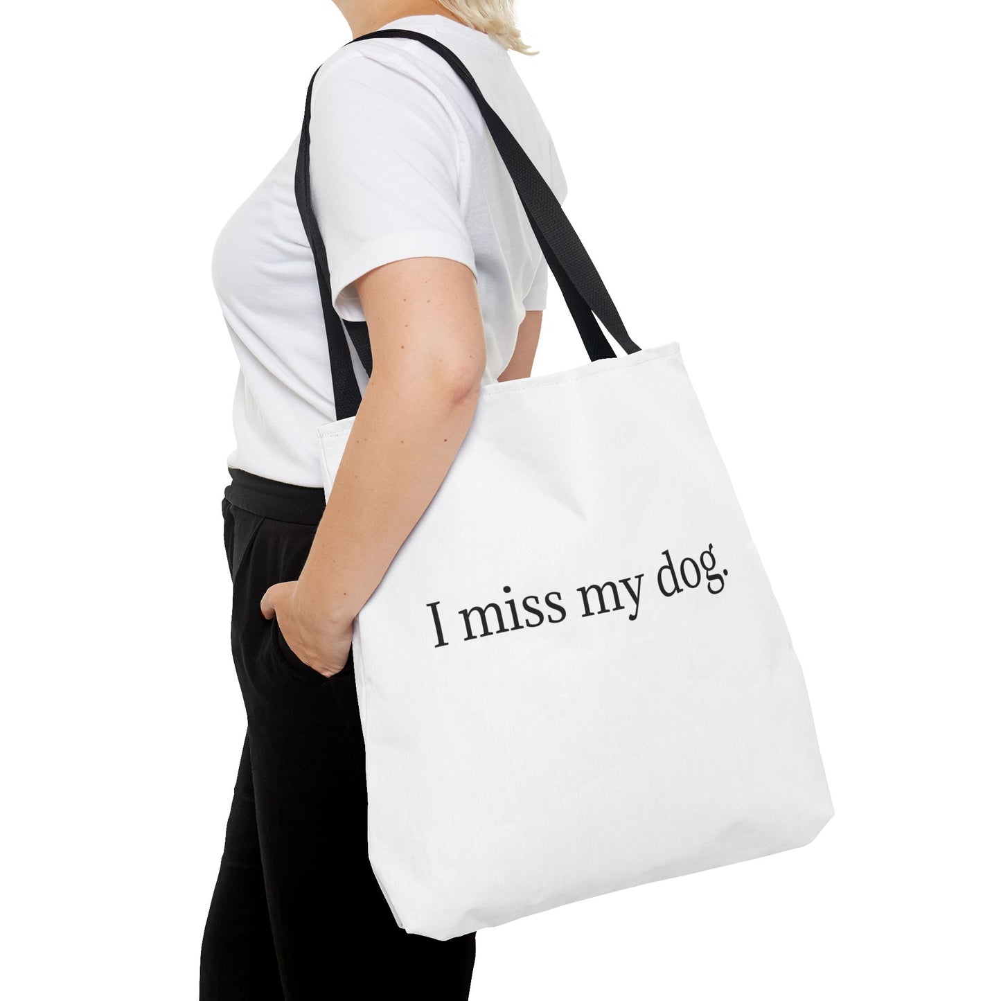I Miss My Dog Tote Bag | Pet Lover Gift, Eco-Friendly Tote, Dog Memorial, Dog Mom, Everyday Use