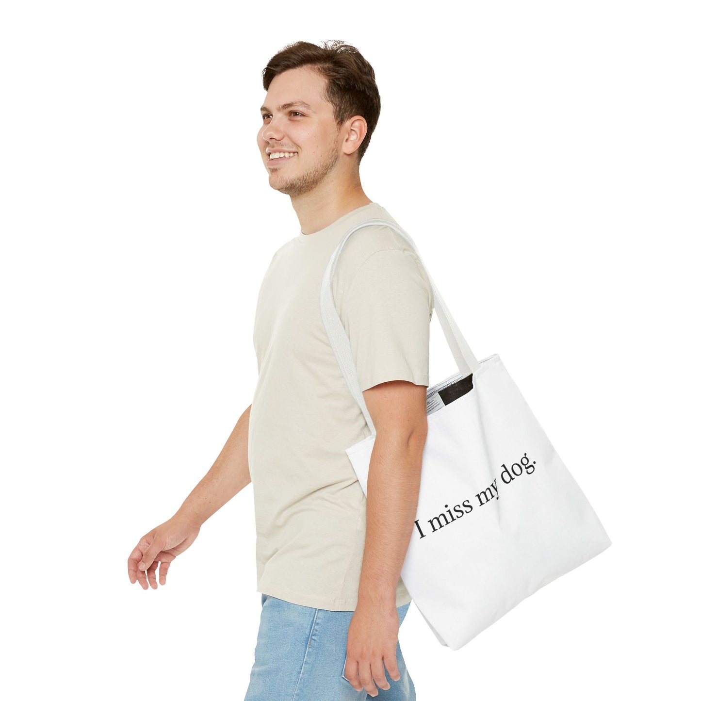 I Miss My Dog Tote Bag | Pet Lover Gift, Eco-Friendly Tote, Dog Memorial, Dog Mom, Everyday Use