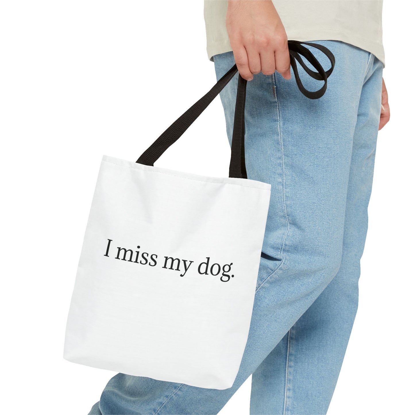 I Miss My Dog Tote Bag | Pet Lover Gift, Eco-Friendly Tote, Dog Memorial, Dog Mom, Everyday Use