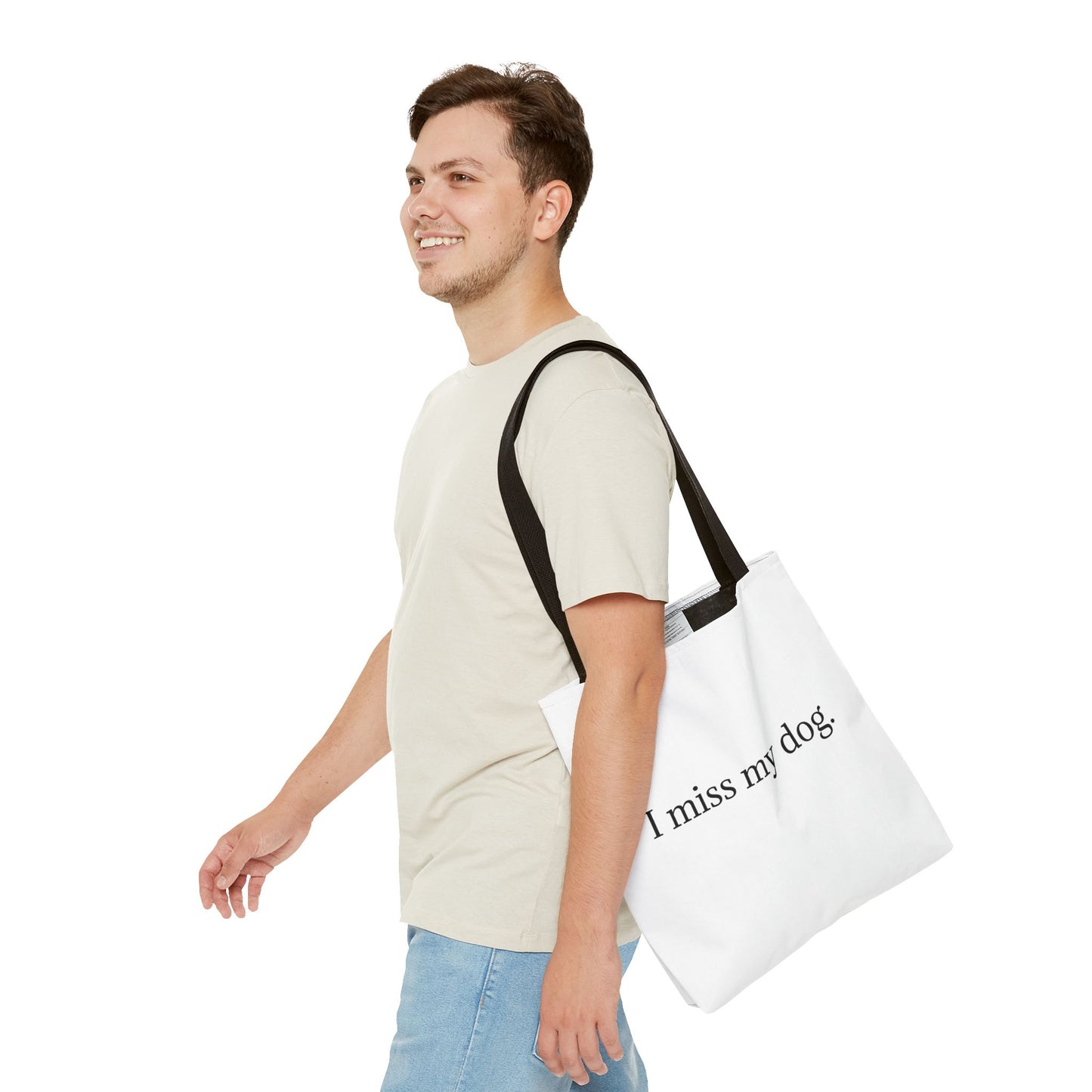 I Miss My Dog Tote Bag | Pet Lover Gift, Eco-Friendly Tote, Dog Memorial, Dog Mom, Everyday Use