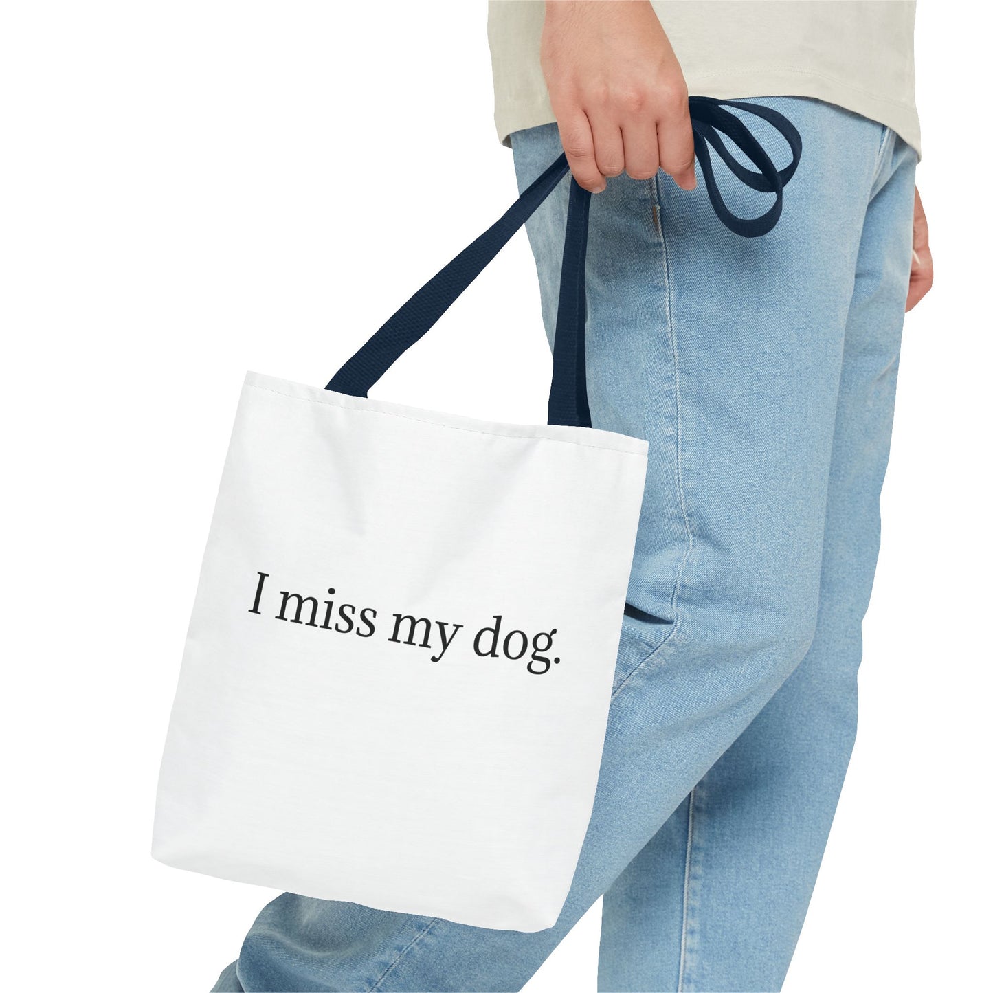 I Miss My Dog Tote Bag | Pet Lover Gift, Eco-Friendly Tote, Dog Memorial, Dog Mom, Everyday Use