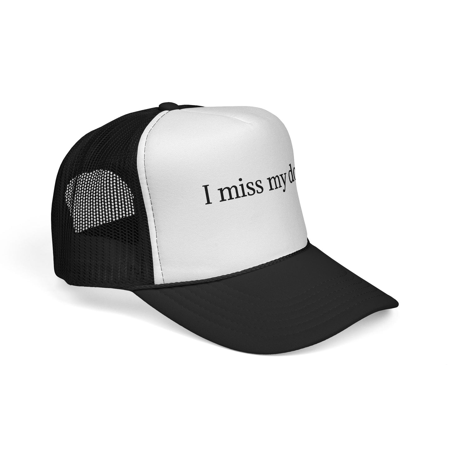 I Miss My Dog Trucker Cap, Dog Lover Hat, Pet Loss Memorial Gift, Casual Cap for Animal Lovers, Fun Adjustable Hat