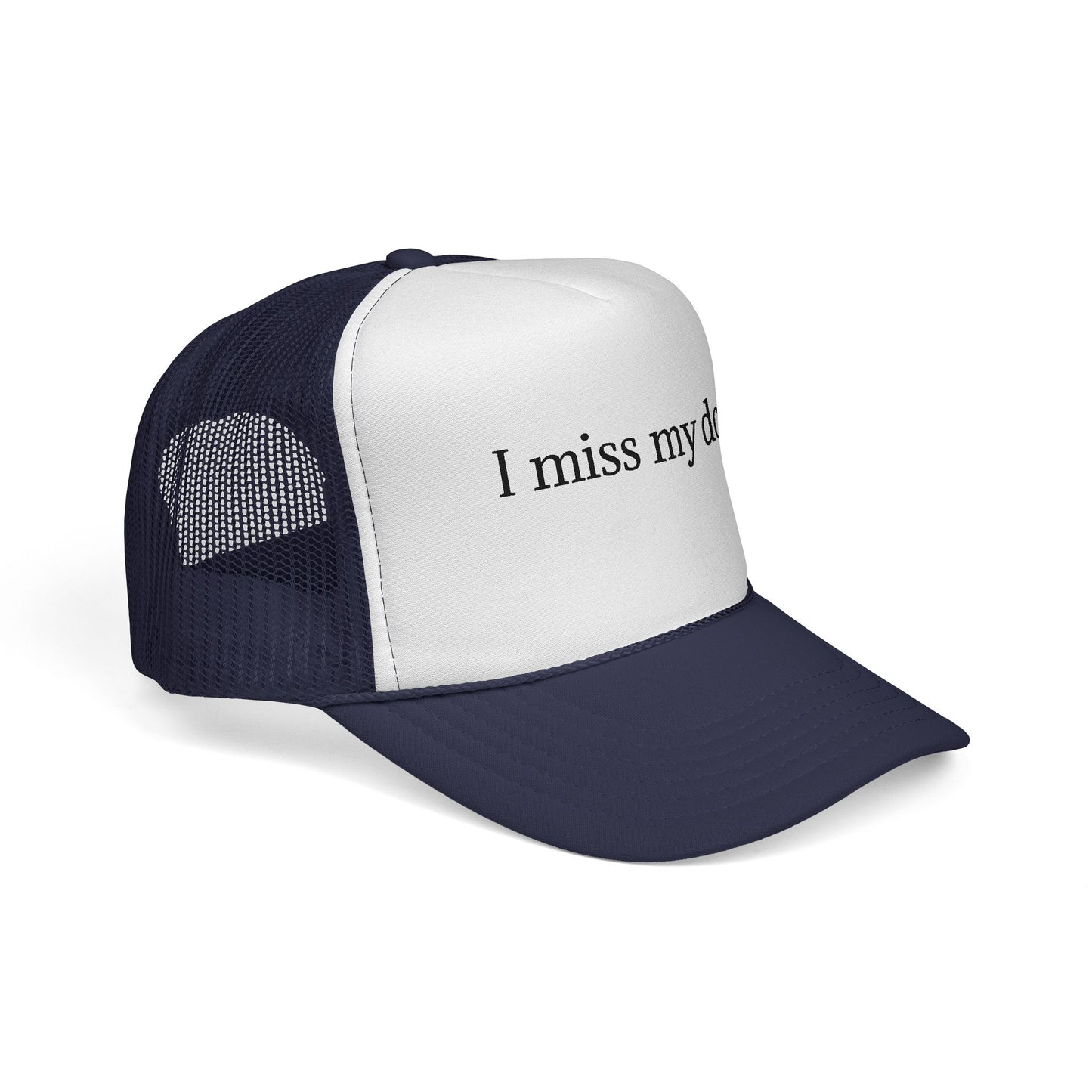 I Miss My Dog Trucker Cap, Dog Lover Hat, Pet Loss Memorial Gift, Casual Cap for Animal Lovers, Fun Adjustable Hat
