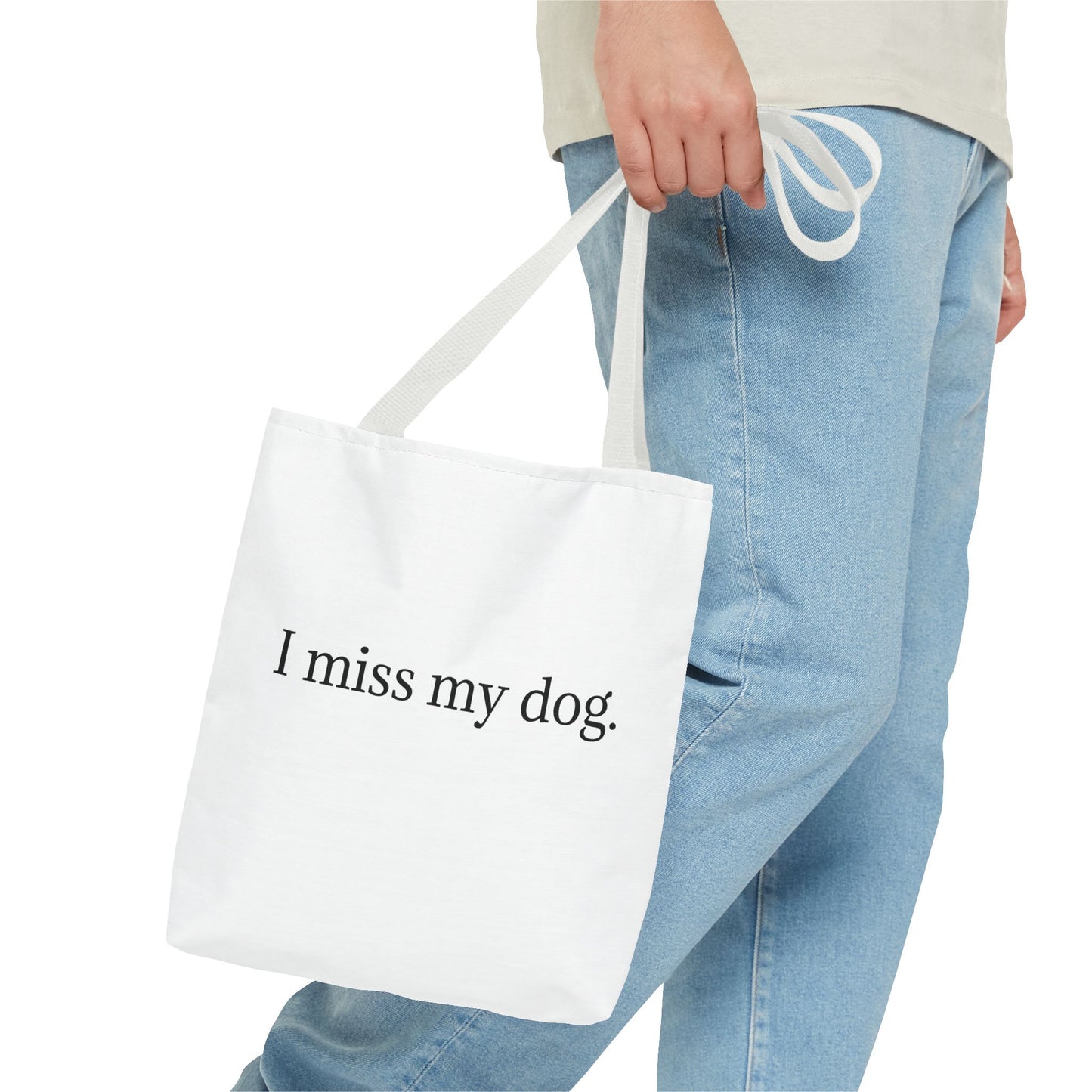 I Miss My Dog Tote Bag | Pet Lover Gift, Eco-Friendly Tote, Dog Memorial, Dog Mom, Everyday Use