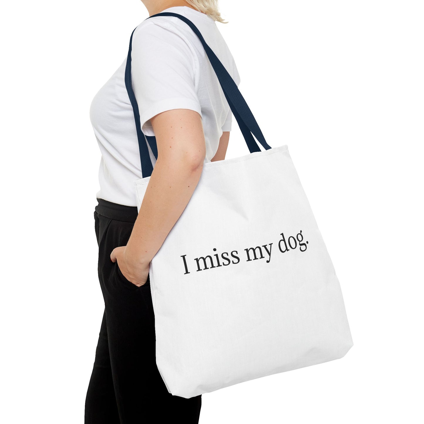 I Miss My Dog Tote Bag | Pet Lover Gift, Eco-Friendly Tote, Dog Memorial, Dog Mom, Everyday Use
