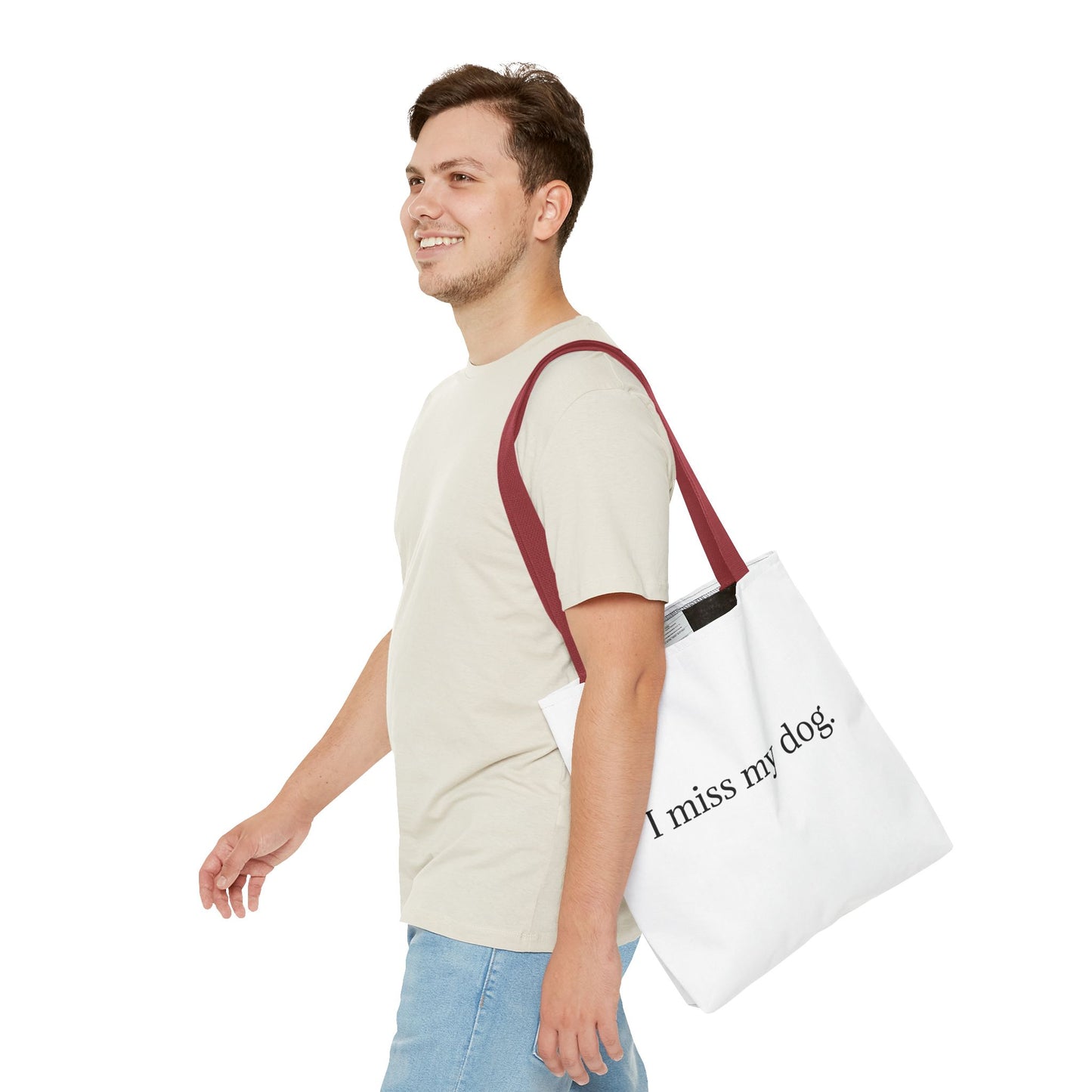 I Miss My Dog Tote Bag | Pet Lover Gift, Eco-Friendly Tote, Dog Memorial, Dog Mom, Everyday Use