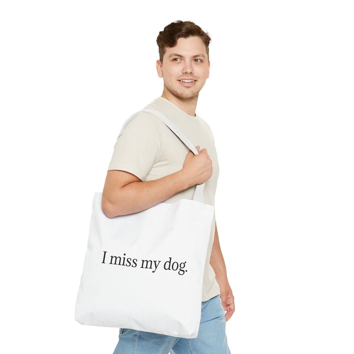 I Miss My Dog Tote Bag | Pet Lover Gift, Eco-Friendly Tote, Dog Memorial, Dog Mom, Everyday Use