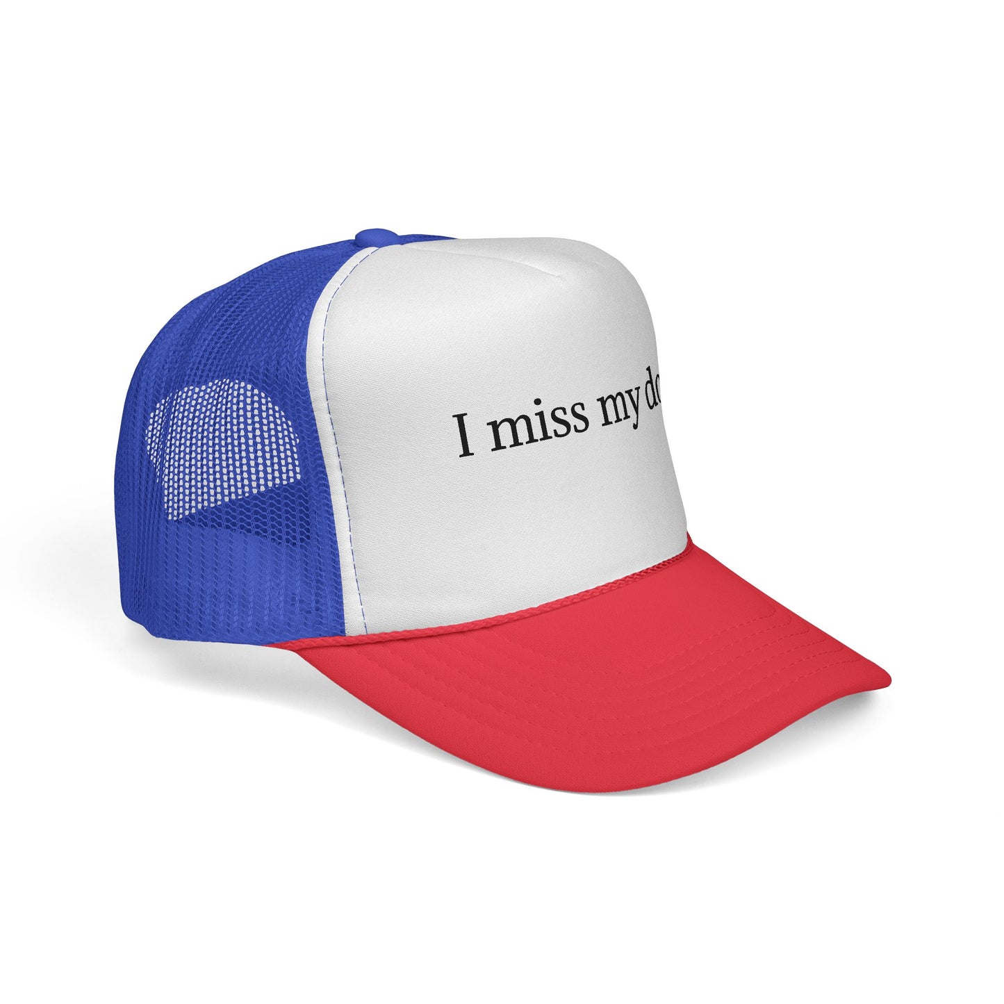 I Miss My Dog Trucker Cap, Dog Lover Hat, Pet Loss Memorial Gift, Casual Cap for Animal Lovers, Fun Adjustable Hat