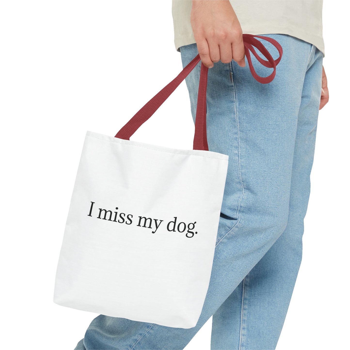 I Miss My Dog Tote Bag | Pet Lover Gift, Eco-Friendly Tote, Dog Memorial, Dog Mom, Everyday Use